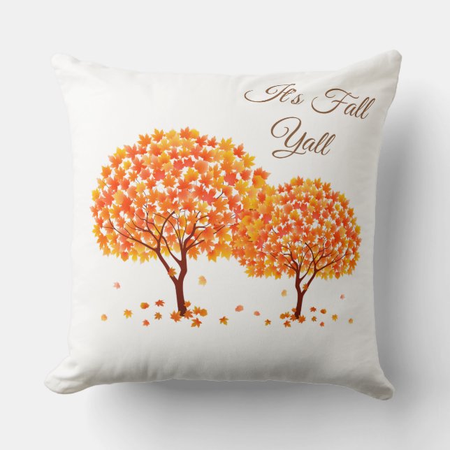 Coussin des arbres d'automne (Recto)