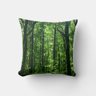 Coussin des arbres verts #6182