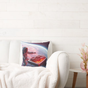 Coussin Des astronautes cuisent le poulet dans l'espace - 