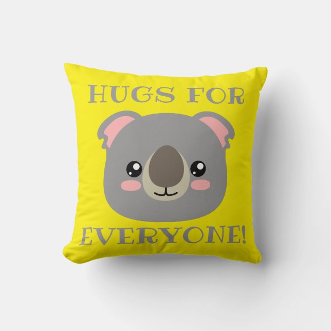Coussin Des câlins pour tout le monde ! (Recto)