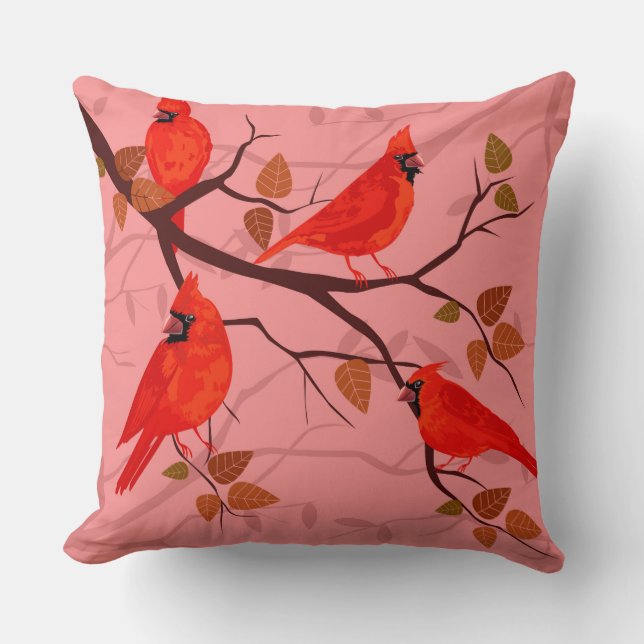 Coussin des Cardinaux rouges (Recto)