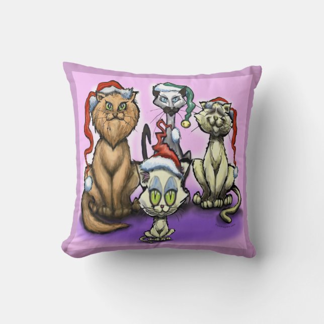 Coussin des chats de Noël (Recto)