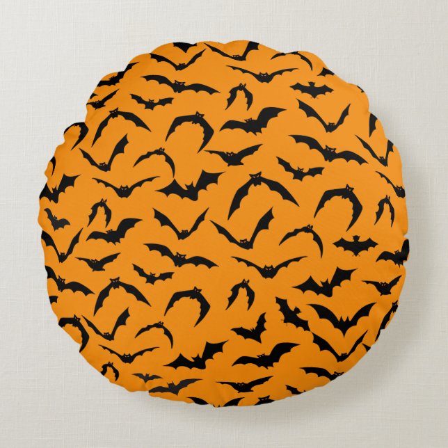 Coussin des chauves-souris d'Halloween (Devant)
