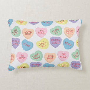 Coussin des Coeurs de conversation des bonbons de