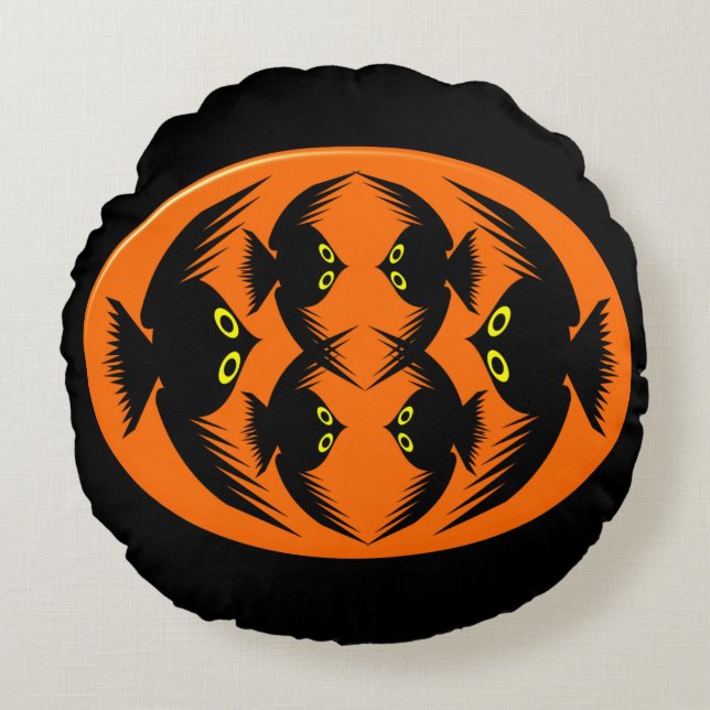 Coussin des corbeaux d'Halloween (Devant)