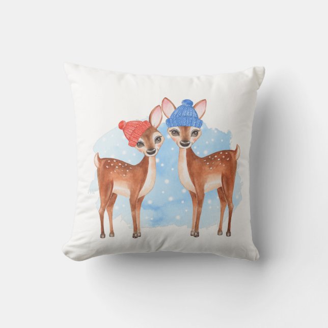 Coussin Des crevettes. Hiver (Recto)