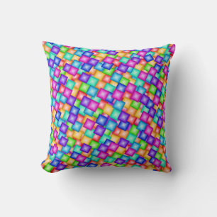Coussin des cubes brillants couleur