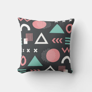 Coussin Des figures géométriques de conception motif trans
