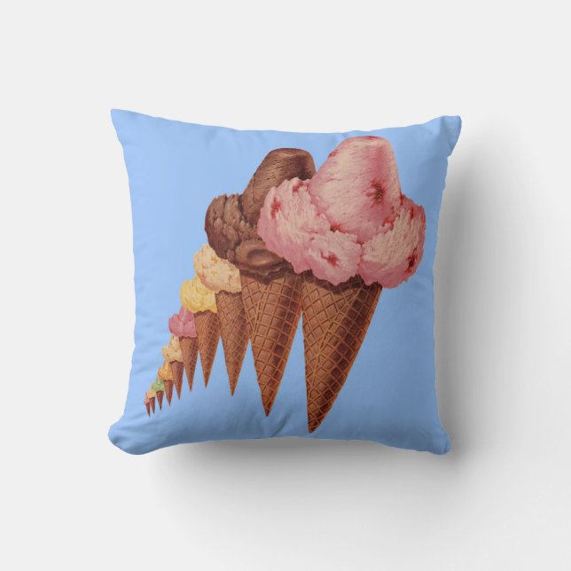 Coussin des générations de cônes de crème glacée (Recto)