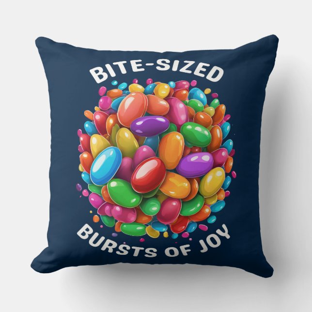 Coussin Des grandes bouchées de joie (Recto)