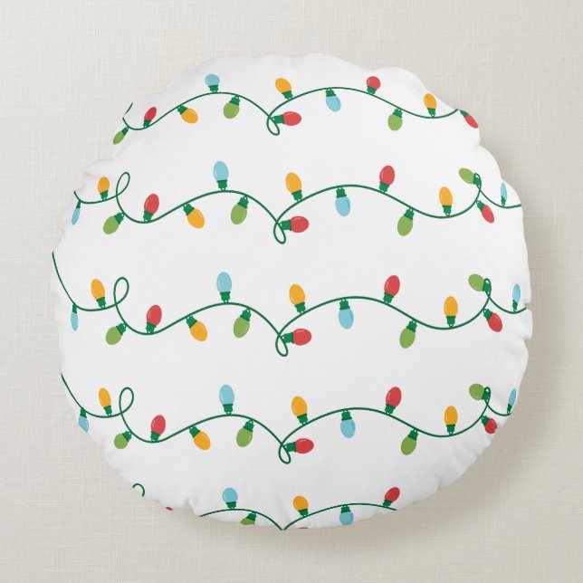 Coussin des lumières de Noël #HolidayZ (Devant)