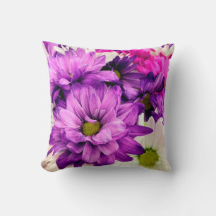 Coussin des mamans violet, rose et blanc