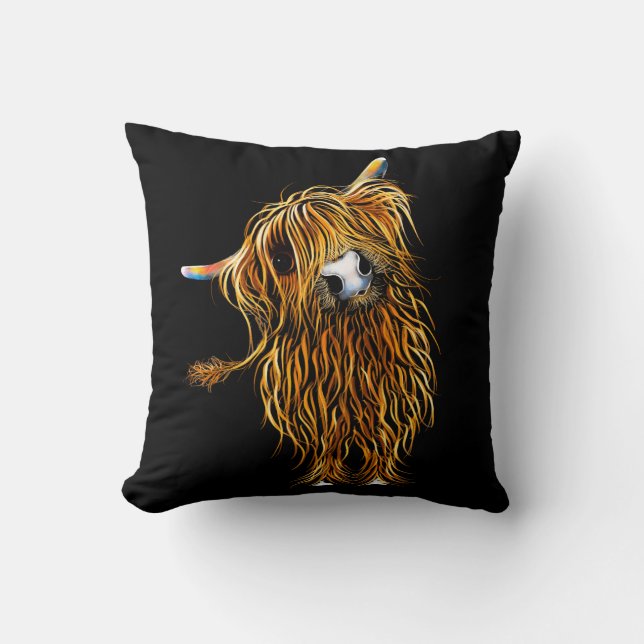 Coussin des montagnes 'CoooWeee 'de vache (Recto)