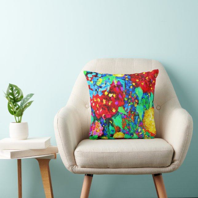 Coussin Des motifs floraux époustouflants (Chaise)