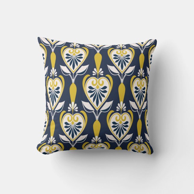 Coussin Des motifs floraux sans couture dans un style scan (Recto)