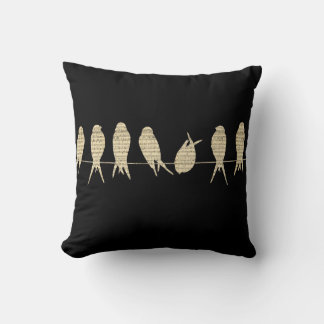 Coussin des oiseaux de musique