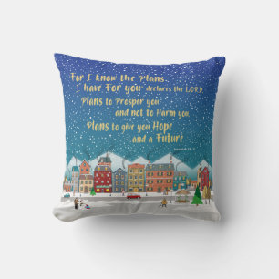 Coussin Des plans pour vous donner espoir et avenir-Jérémi