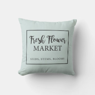 Coussin des signes du marché aux fleurs fraîches