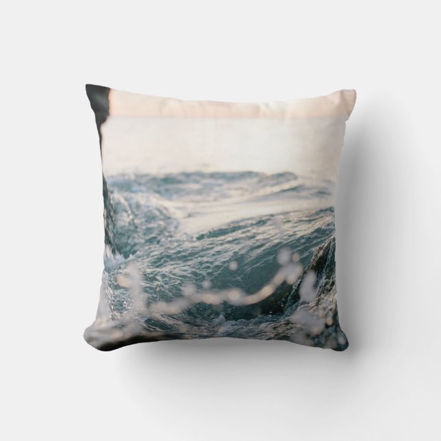Coussin Des vagues de mer impressionnantes | Meilleur cade (Recto)