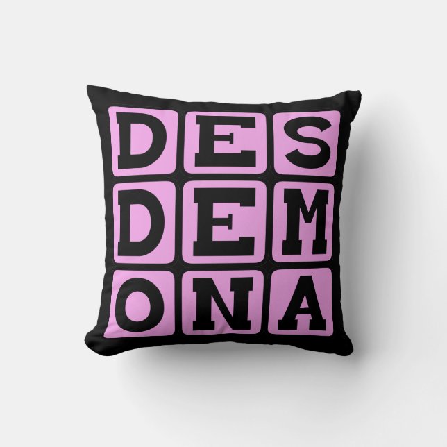 Coussin Desdia, Othello Character (Recto)
