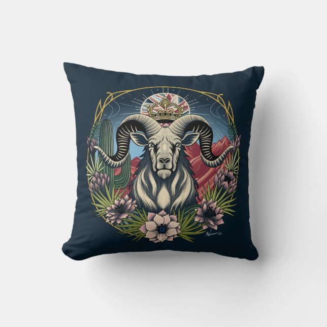 Coussin Desert Bighorn Nouveau (Recto)
