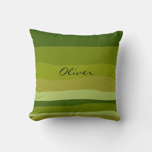 Coussin Désert vert moderne (Recto)