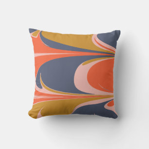 Coussin Design abstrait en gras dans les couleurs d'automn