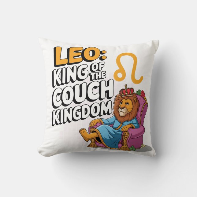 Coussin Design amusant Zodiac Leo (Recto)