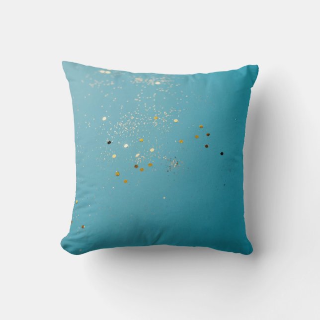 Coussin design bleu (Recto)