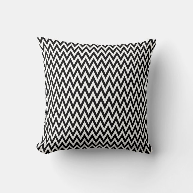Coussin Design Chevron Black Elegant (Recto)