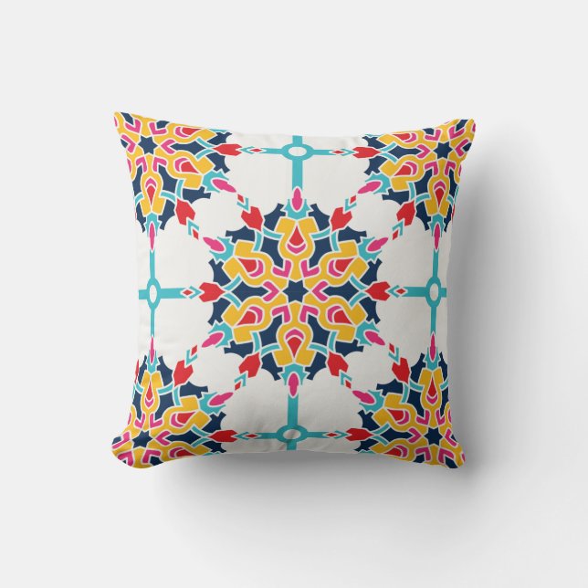 Coussin Design coloré Turc transparent (Recto)