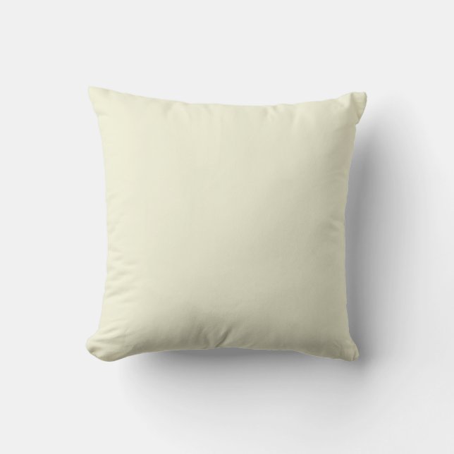 Coussin Design couleur solide en beige F5F5DC (Recto)