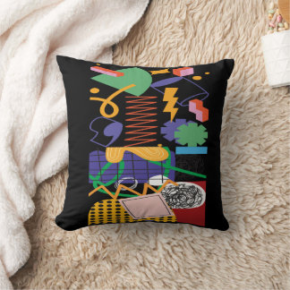 Coussin Design d'art maximaliste inspiré