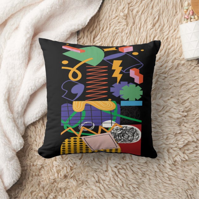 Coussin Design d'art maximaliste inspiré (Couverture)