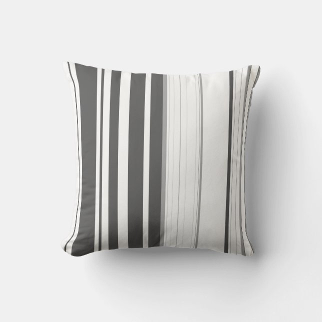 Coussin Design d'art motif vintage rayé Abstrait (Recto)