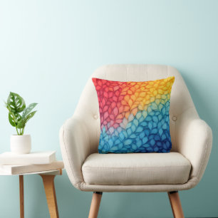 Coussin Design d'art papier feuille Abstrait"
