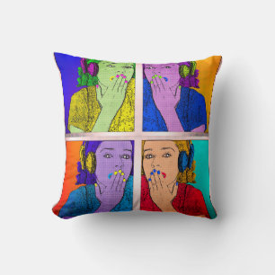 Coussin Design d'art photo tendance et coloré