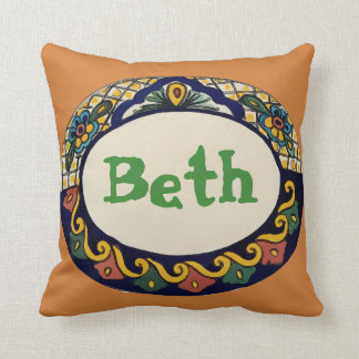 Coussin Design de carreaux mexicains