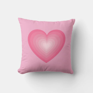 Coussin Design de coeur rose - Symbole d'amour mignon