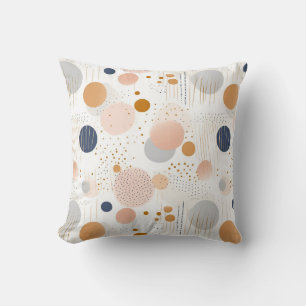 Coussin Design de couleur Abstrait bleu et BrownCouverture