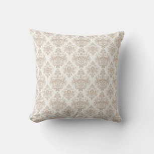 Coussin design de défilement blanc neutre