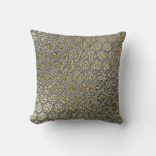 Coussin Design de luxe Gold et Silver