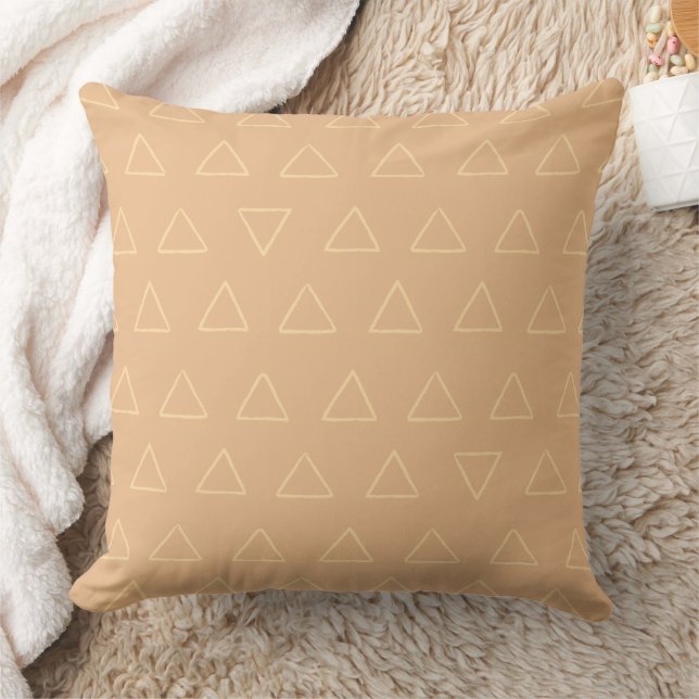Coussin Design de motif triangles minimaliste (Couverture)