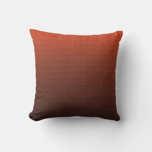 Coussin Design de panier à panier Brown orange cannelle