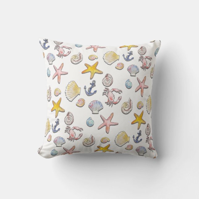 Coussin Design de plage simple et agréable (Recto)