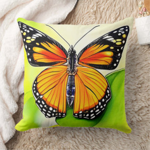 Coussin Design détaillé de l'aile papillon