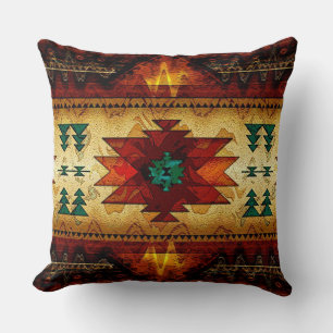 Coussin design d'inspiration native dynamique