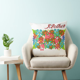 Coussin Design élégant honorer maman