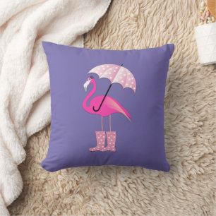 Coussin Design Flamant rose rose - Jeu d'oreiller