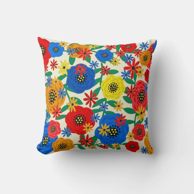 Coussin Design floral 37182 (Recto)